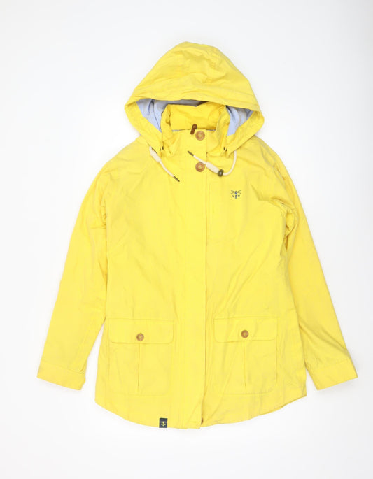 Lighthouse Women's Yellow Waterproof Rain Coat Jacket Size 10
