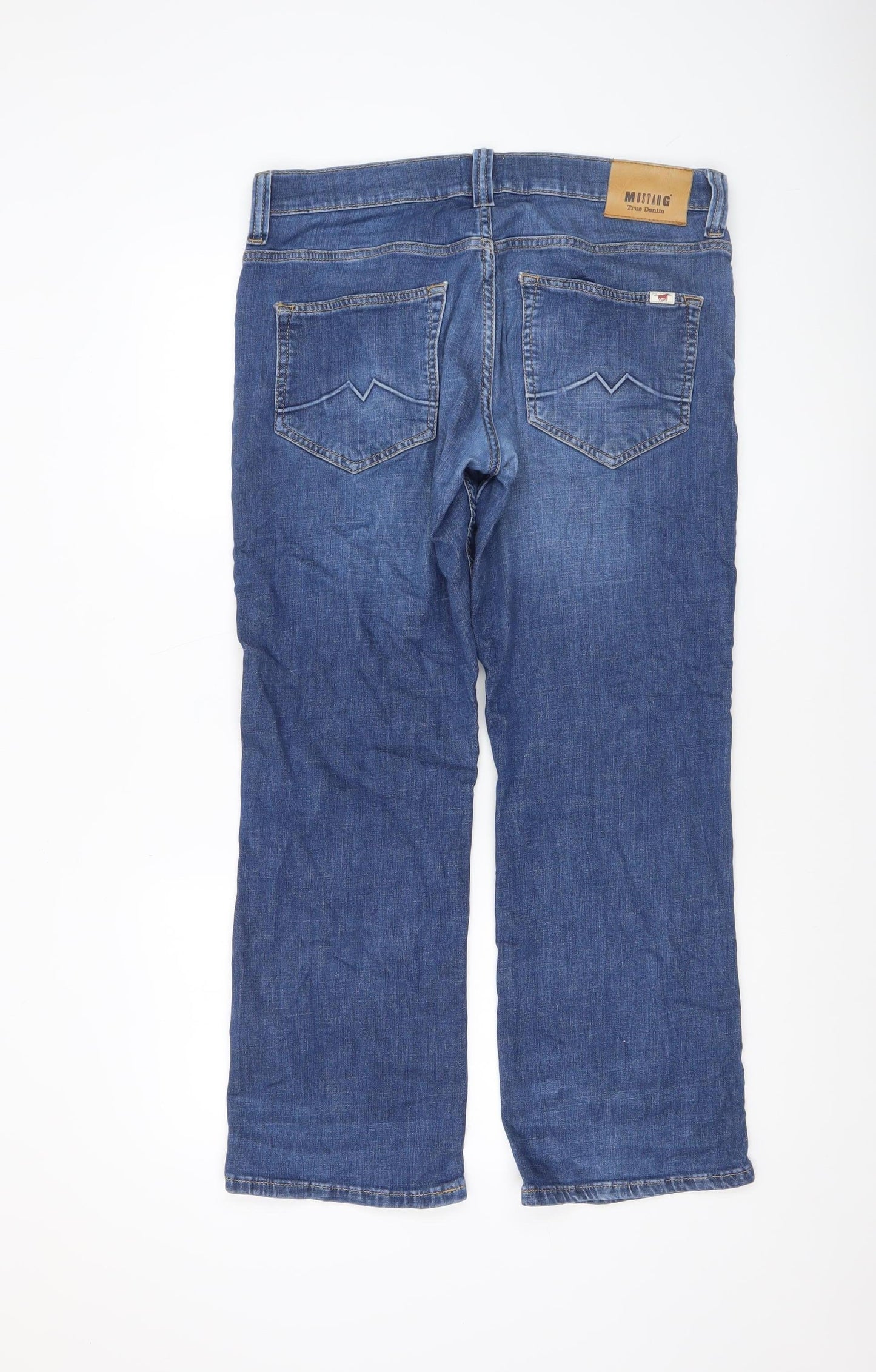 Mustang Men's Blue Bootcut Oregon Regular Fit Jeans W33 L30