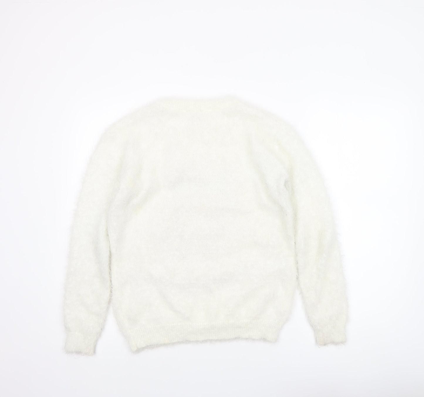 The Late Late Toy Show Women’s White Christmas Owl Jumper Size S
