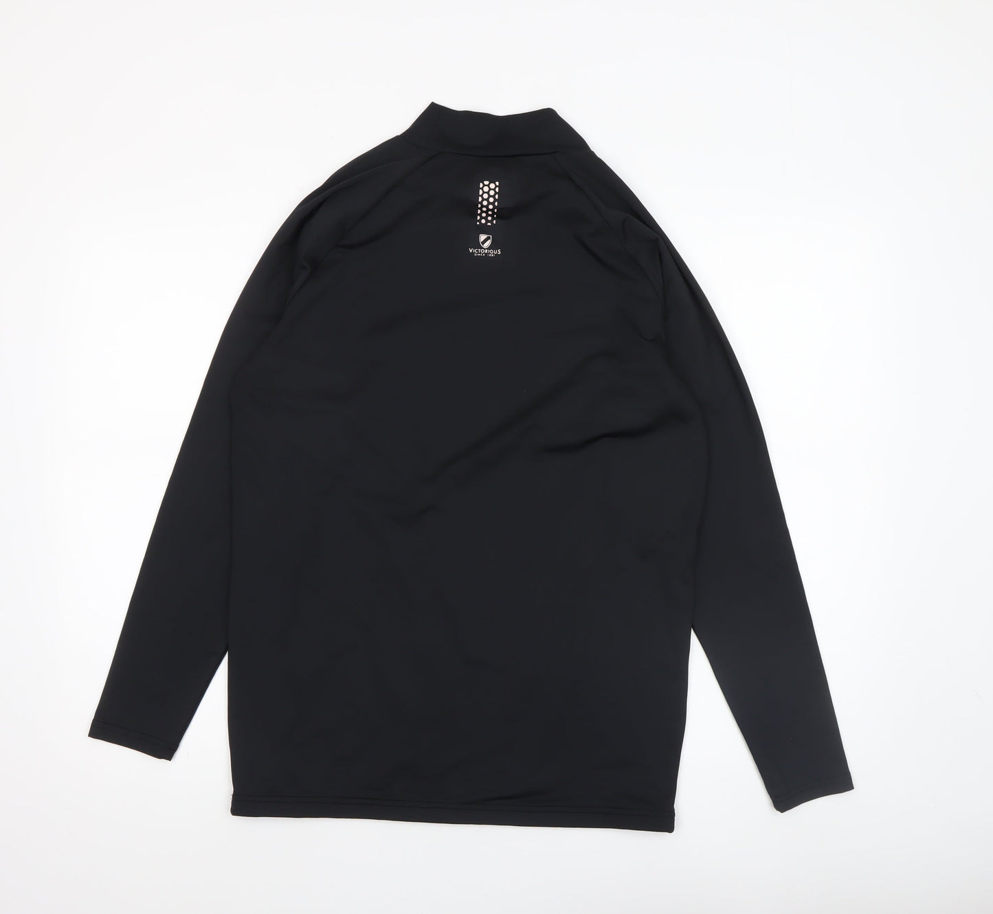 Slazenger Men's Black Long Sleeve Activewear Top Size L