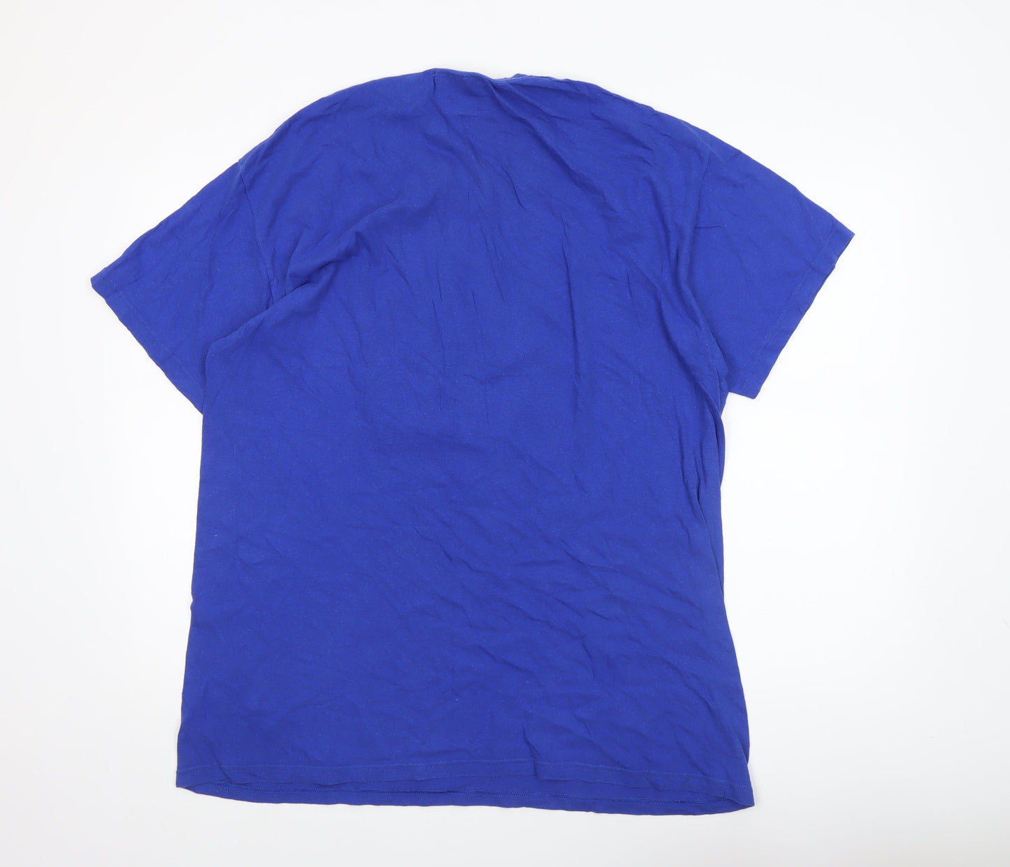 Lambretta Men's Blue XL Retro Mod Target Graphic Cotton T-Shirt