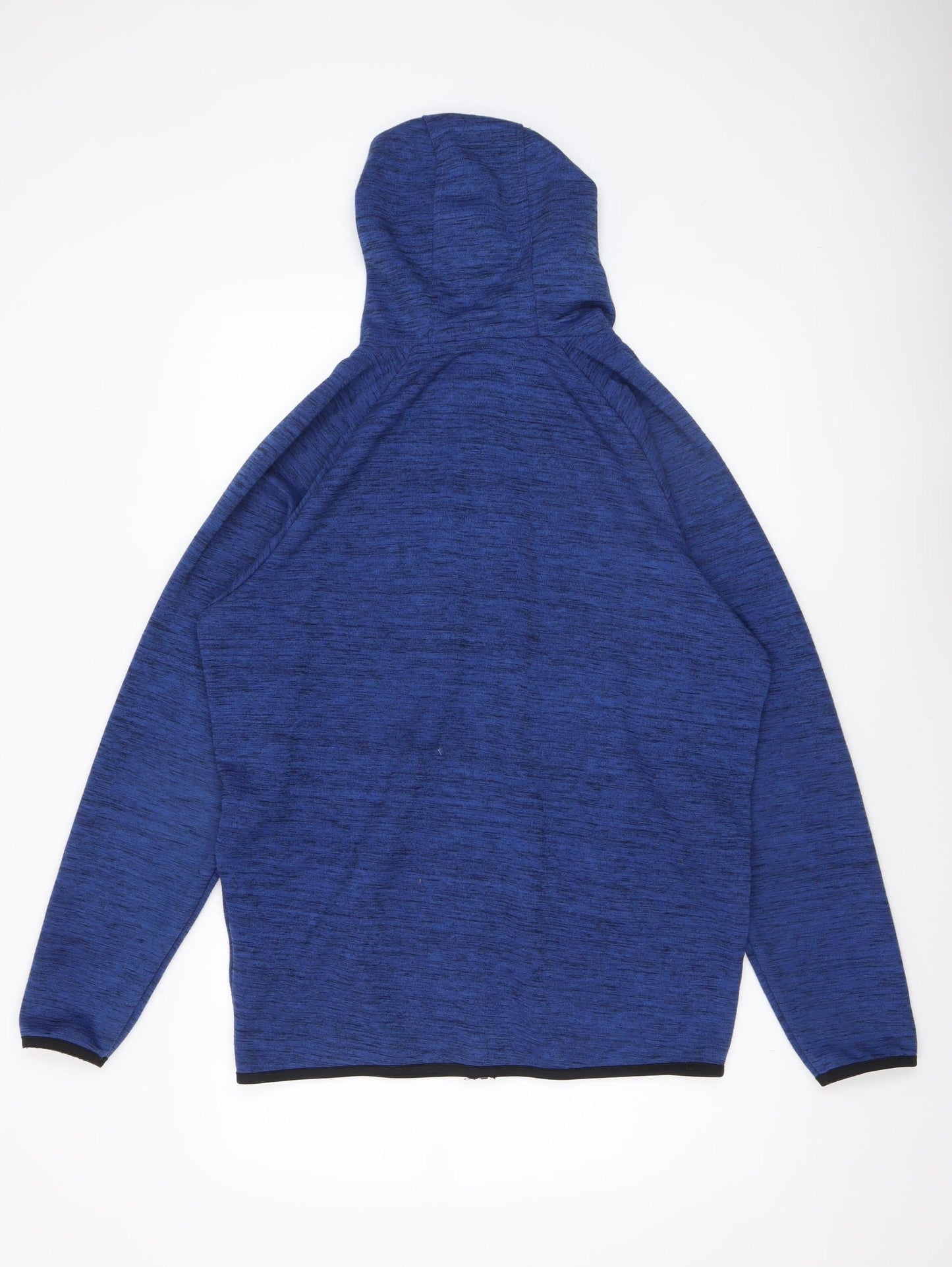 Dissident Mens Blue Full Zip Hoodie Size L Regular Fit