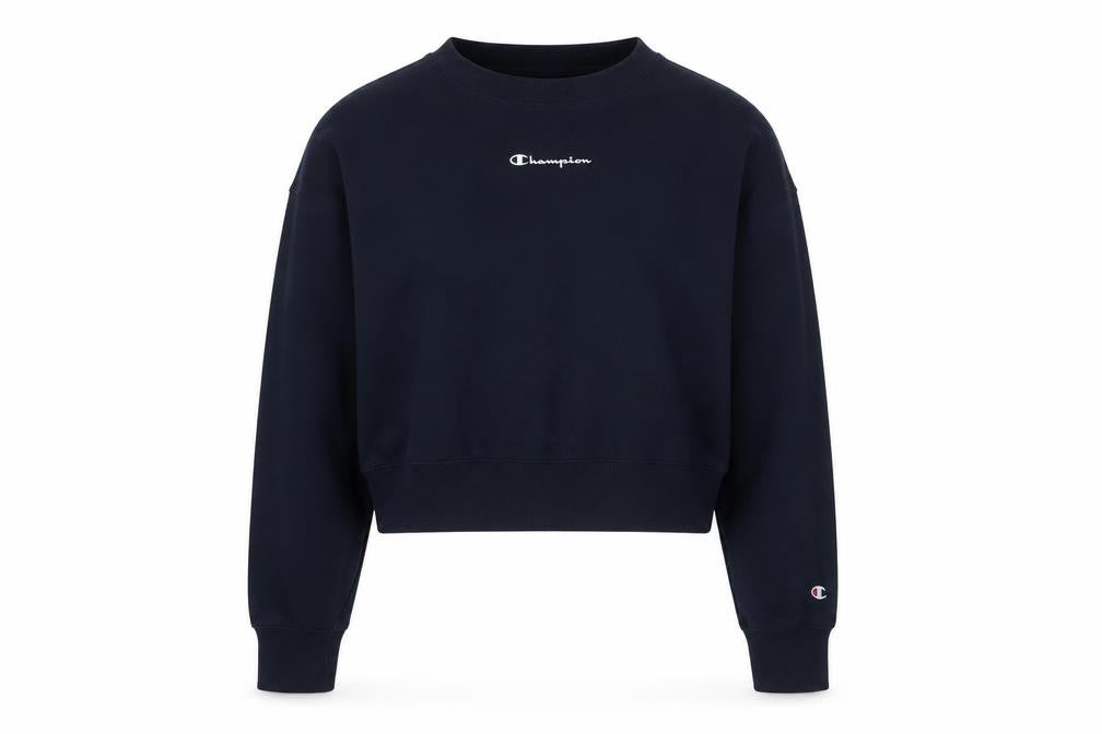 Champion Women's Black Large Crew Neck Pullover Sweatshirt