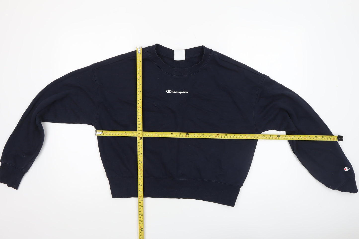Champion Women's Black Large Crew Neck Pullover Sweatshirt