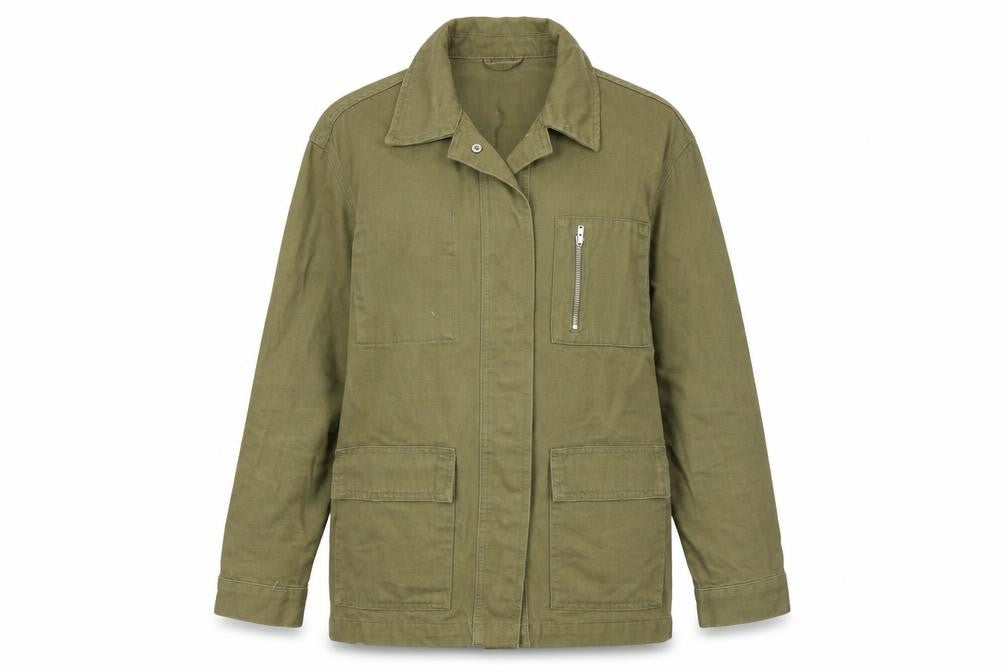 Primark Women's Green XS Cotton Military Jacket
