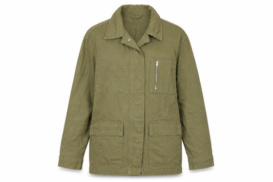 Primark Women's Green XS Cotton Military Jacket
