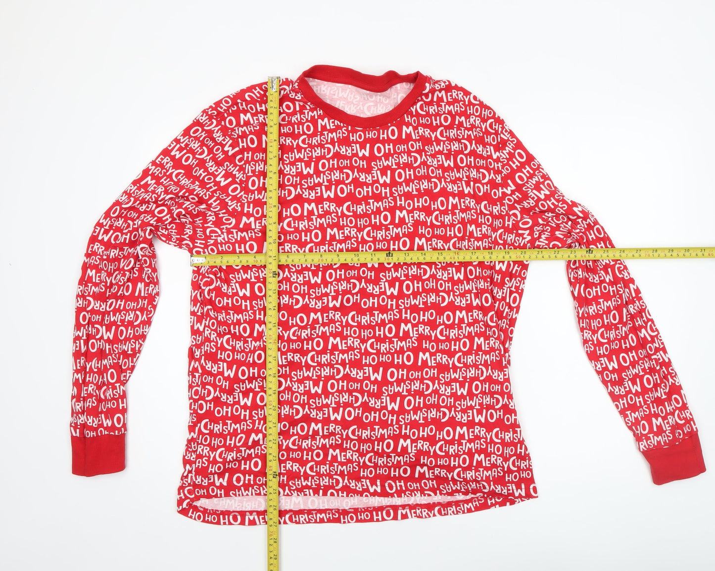 Marks and Spencer Men’s Red Christmas Pyjama Set Large 100% Cotton