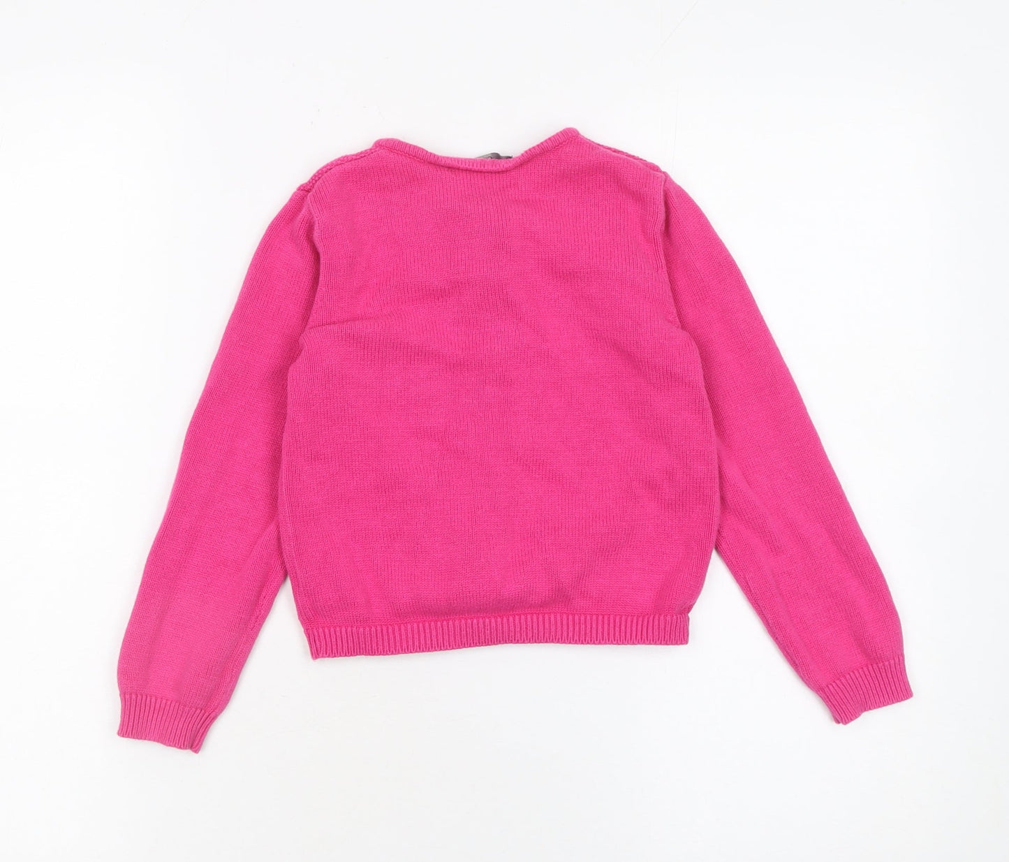 George Girls Pink 100% Cotton Button Up Cardigan 5-6 Years