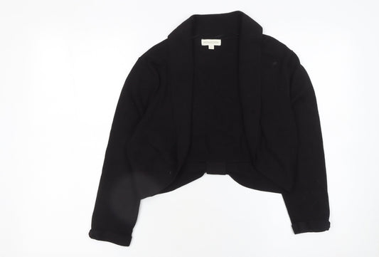 Monsoon Women’s Black Cotton Shrug Cardigan M Classic Style