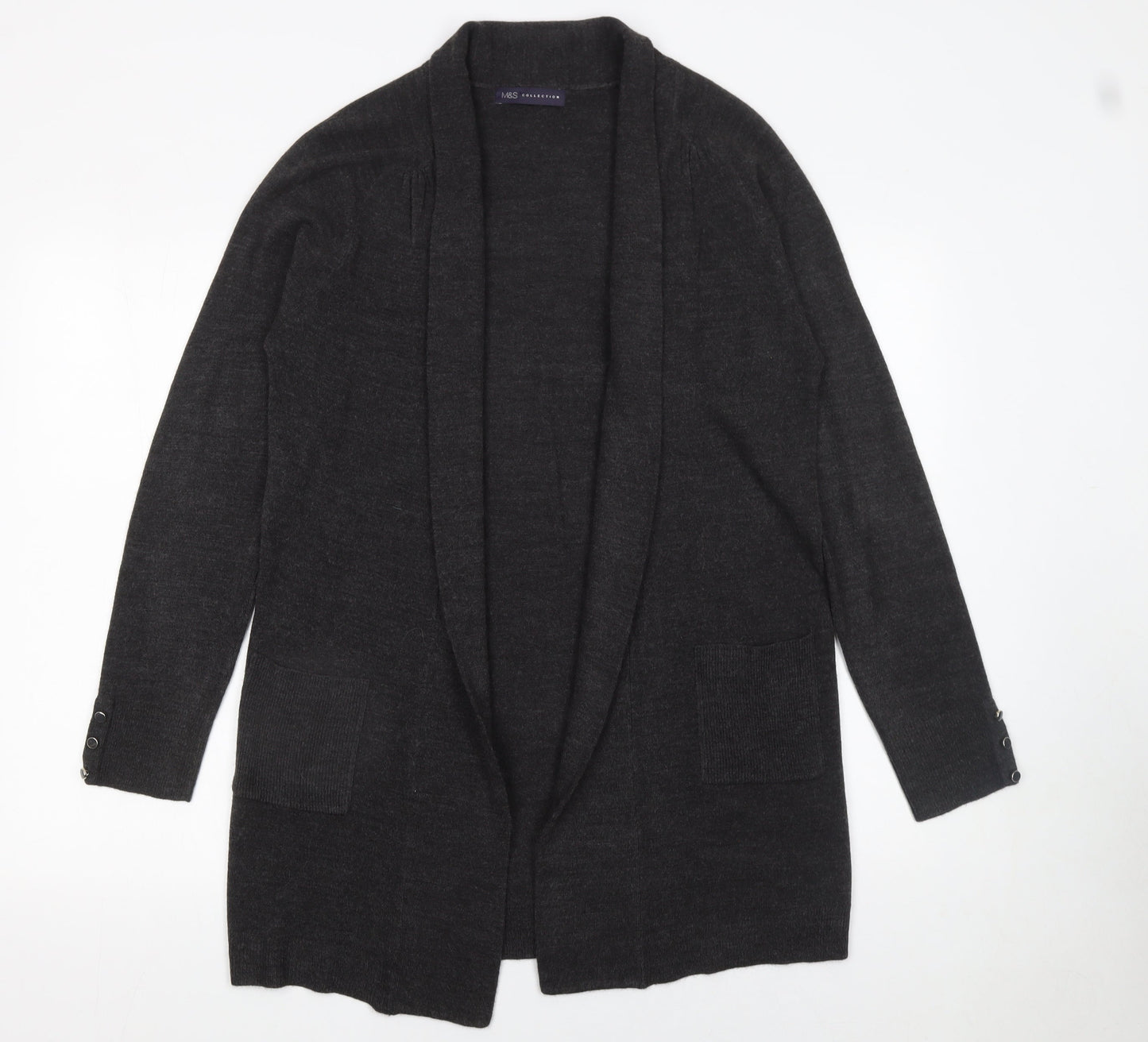 Marks and Spencer Women’s Charcoal Grey Long Sleeve Cardigan Size 12