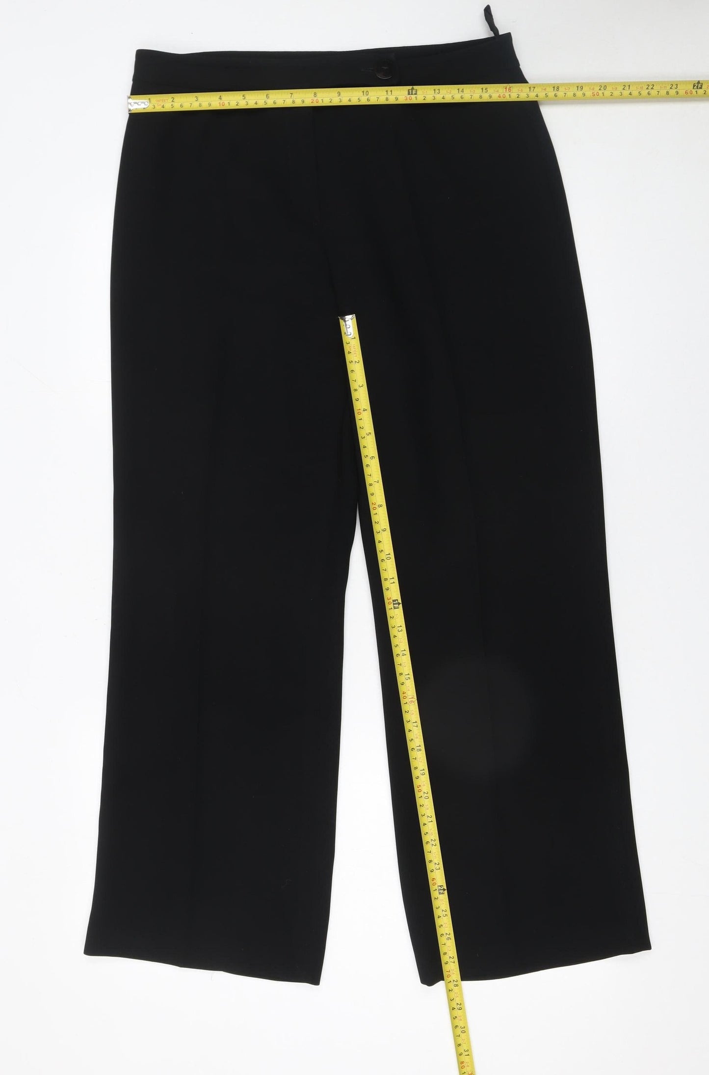 Principles Women’s Black Size 14 Straight Leg Trousers