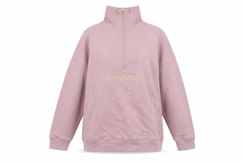 Everlast Women's Pink 1/2 Zip Pullover Sweatshirt Size S