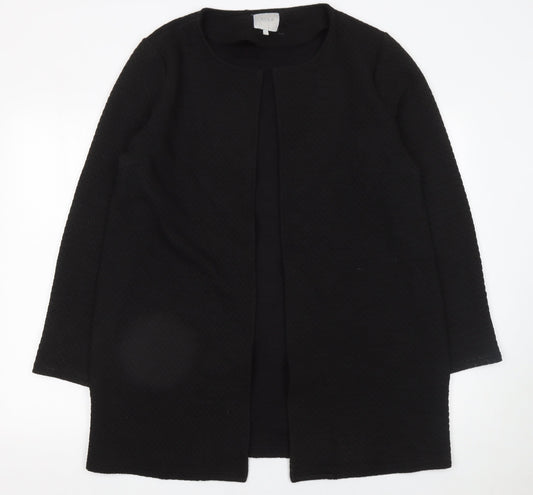 Vila Women’s Black Cotton Long Sleeve Open Cardigan XL