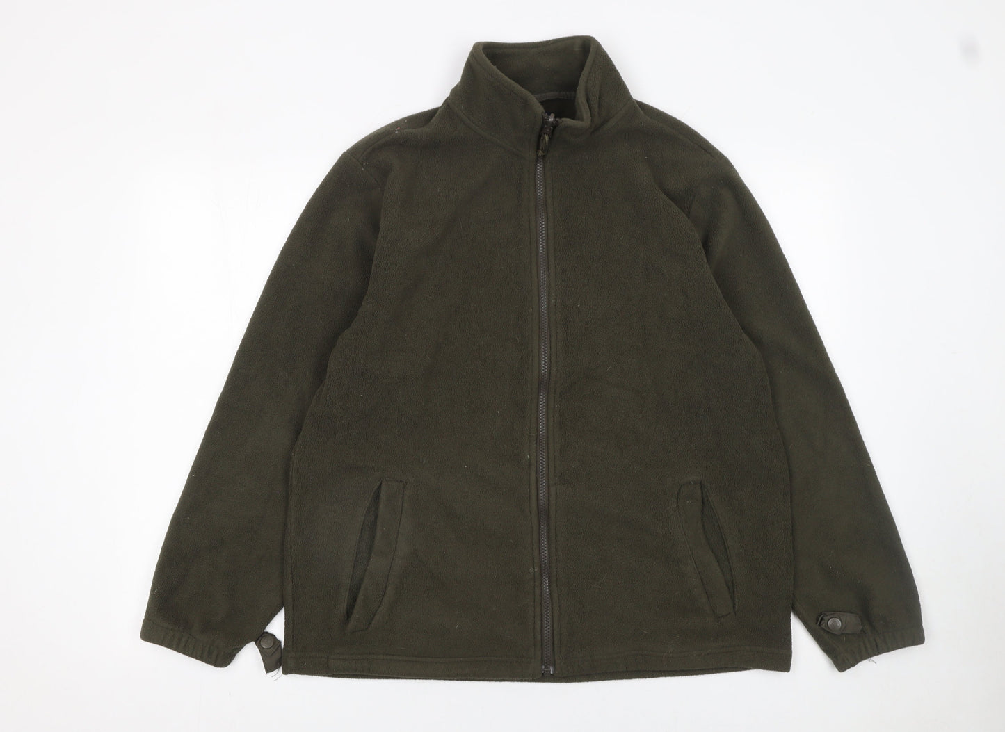 Mountain Warehouse Men’s Green Fleece Full Zip Jacket Size M