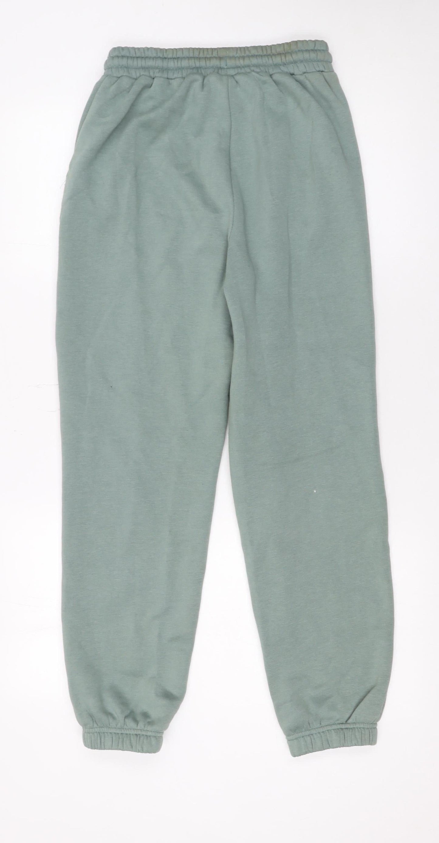 Dunnes Stores Womens Green XS Fleece Sweatpants Elastic Waist