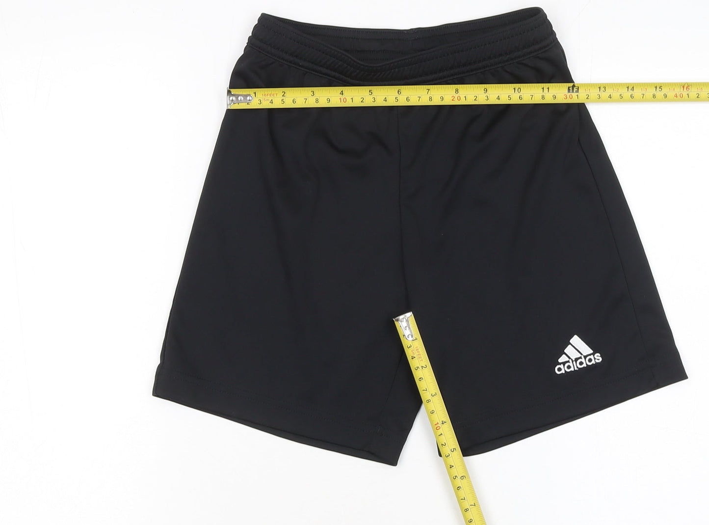 adidas Boys Black 9-10 Years Athletic Activewear Shorts