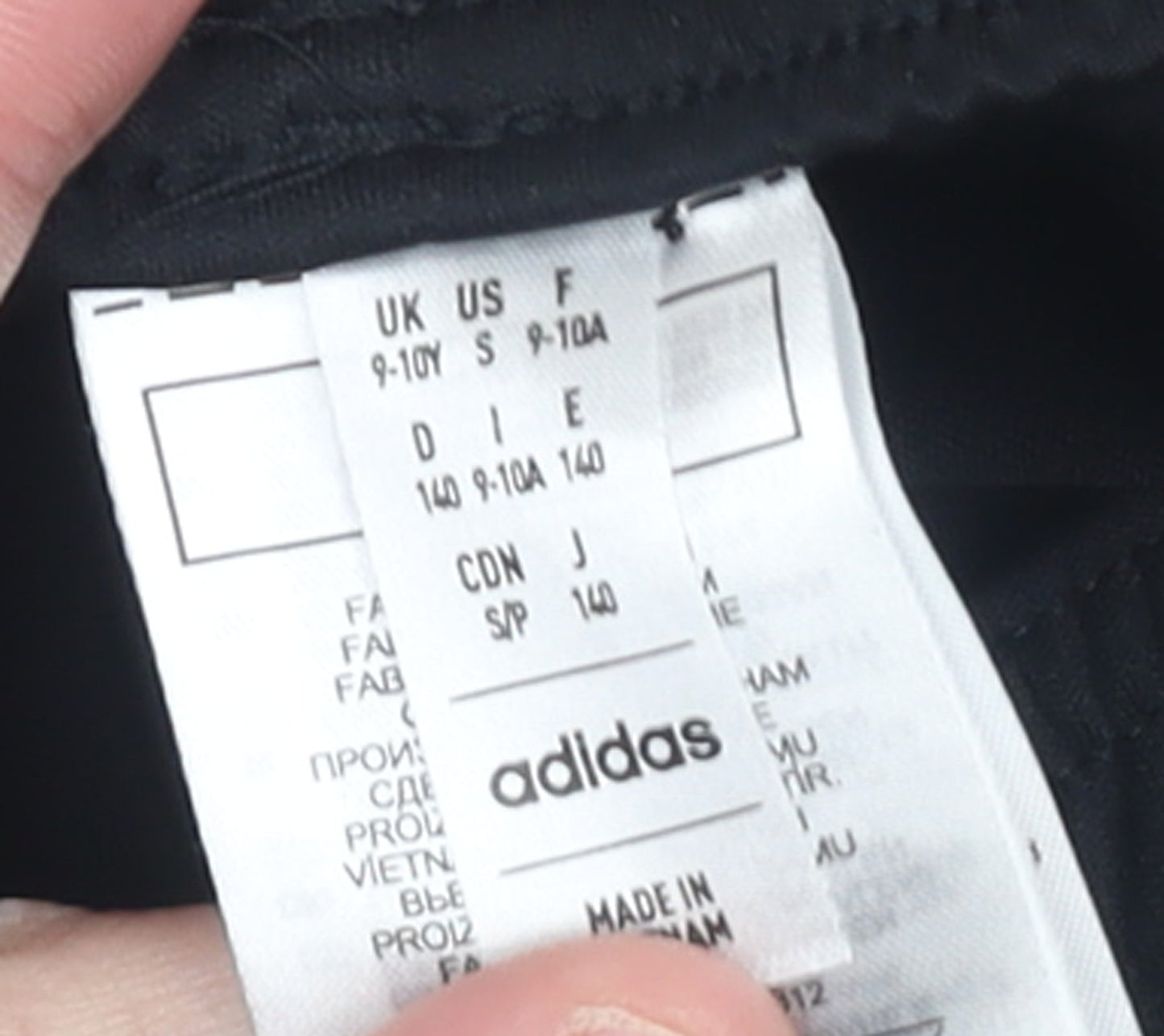 adidas Boys Black 9-10 Years Athletic Activewear Shorts