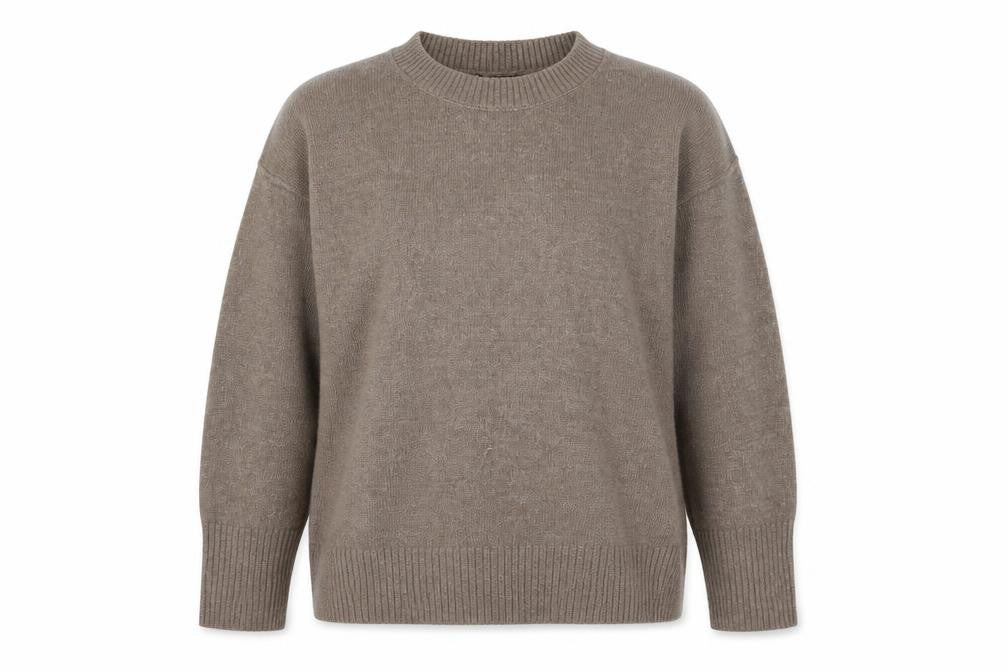 Dunnes Stores Women Brown Crew Neck Long Sleeve Pullover Jumper Size L