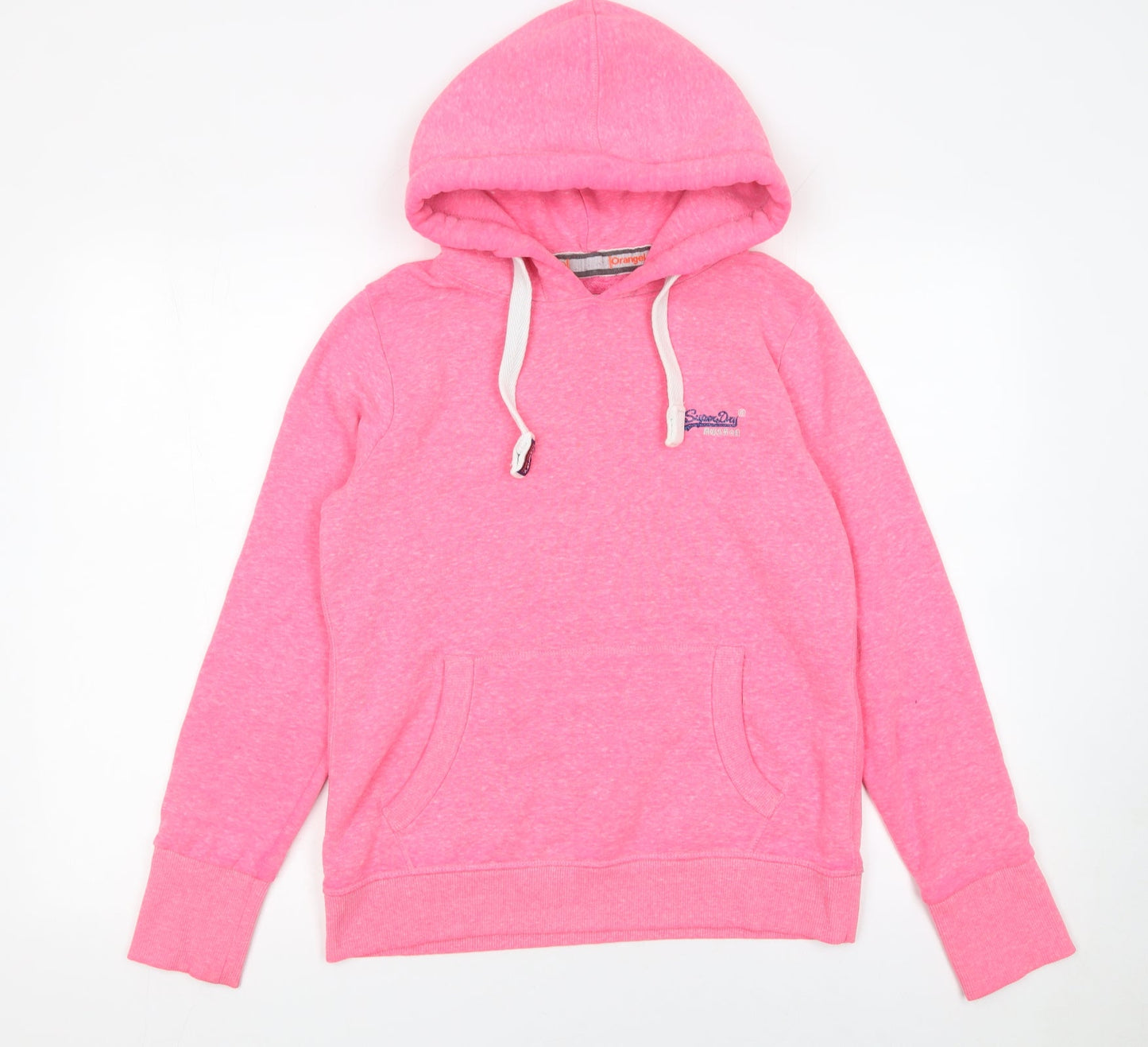 Superdry Orange Label Women’s Pink Pullover Hoodie Size L
