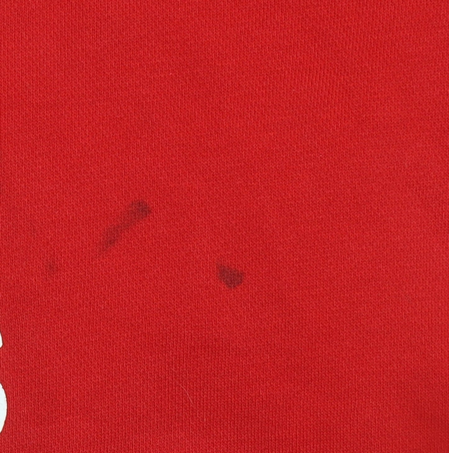 Adidas Mens Red Pullover Hoodie Small Graphic Cotton Blend Sportswear