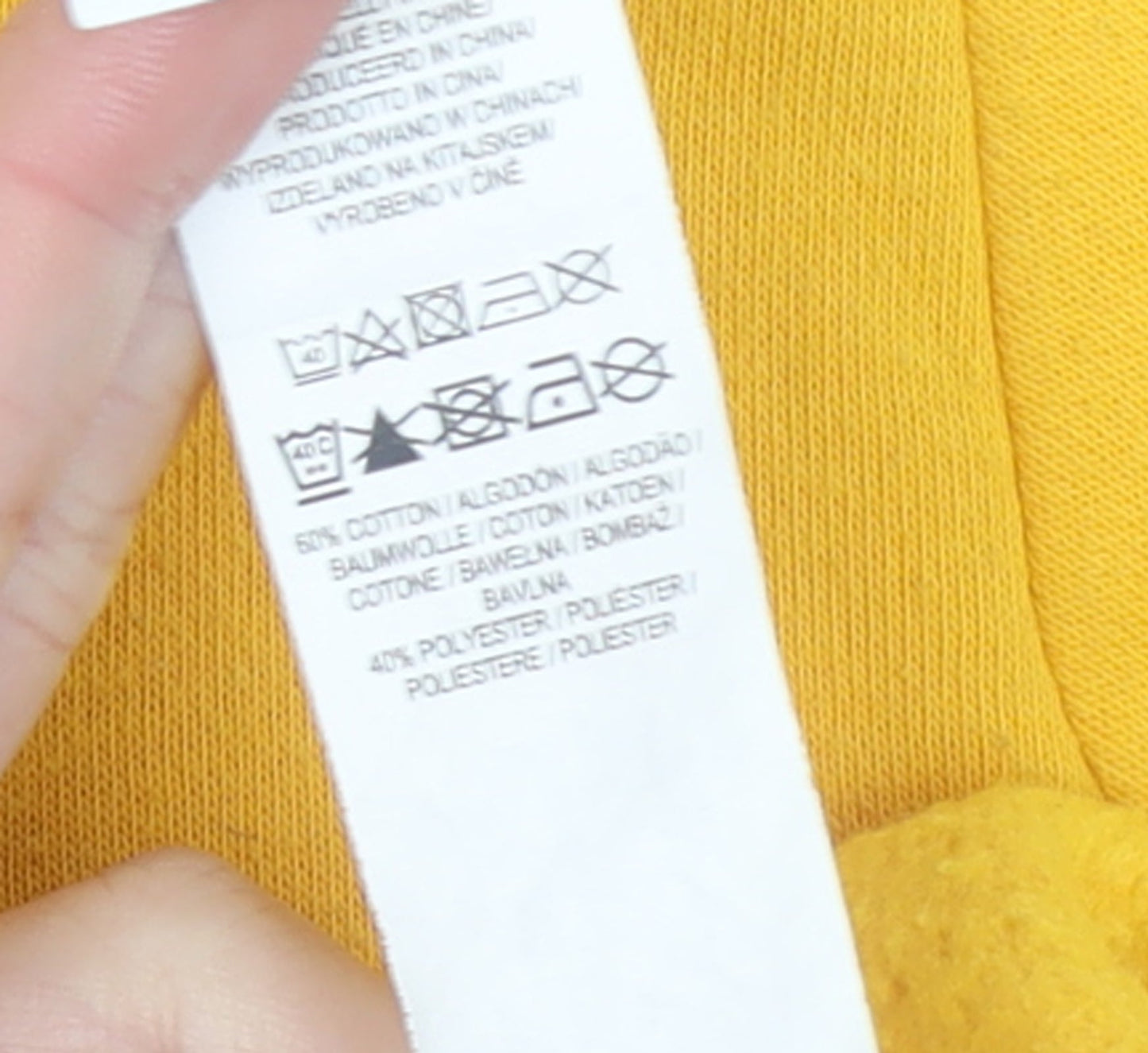 Primark Boys Yellow NYC Sports Pullover Sweatshirt 14-15 Years