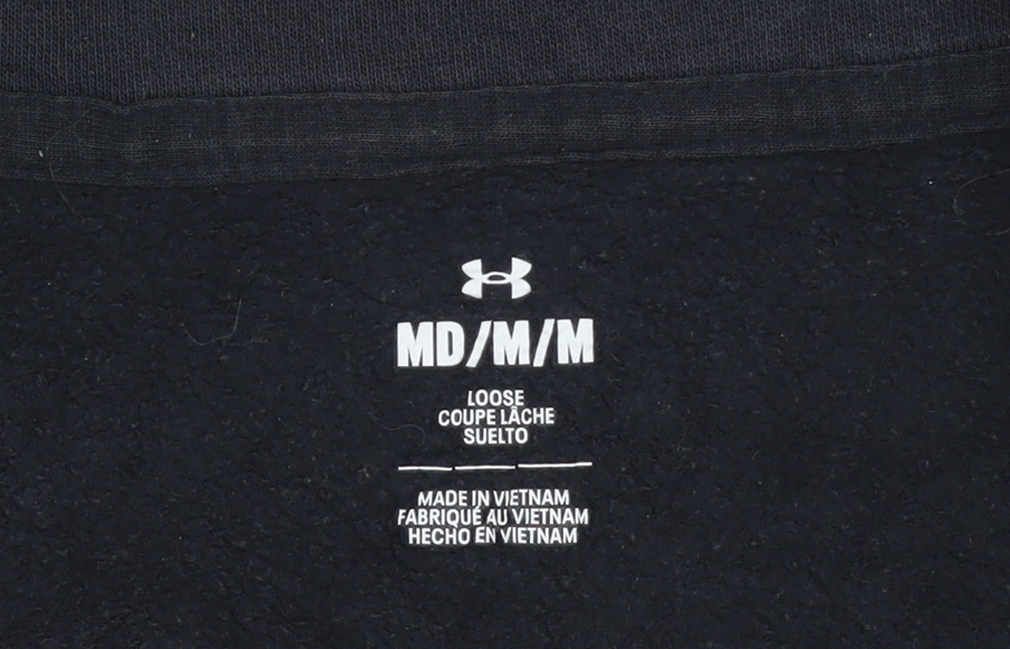 Under Armour Women's Black Medium 1/2 Zip Loose Fit Sweatshirt