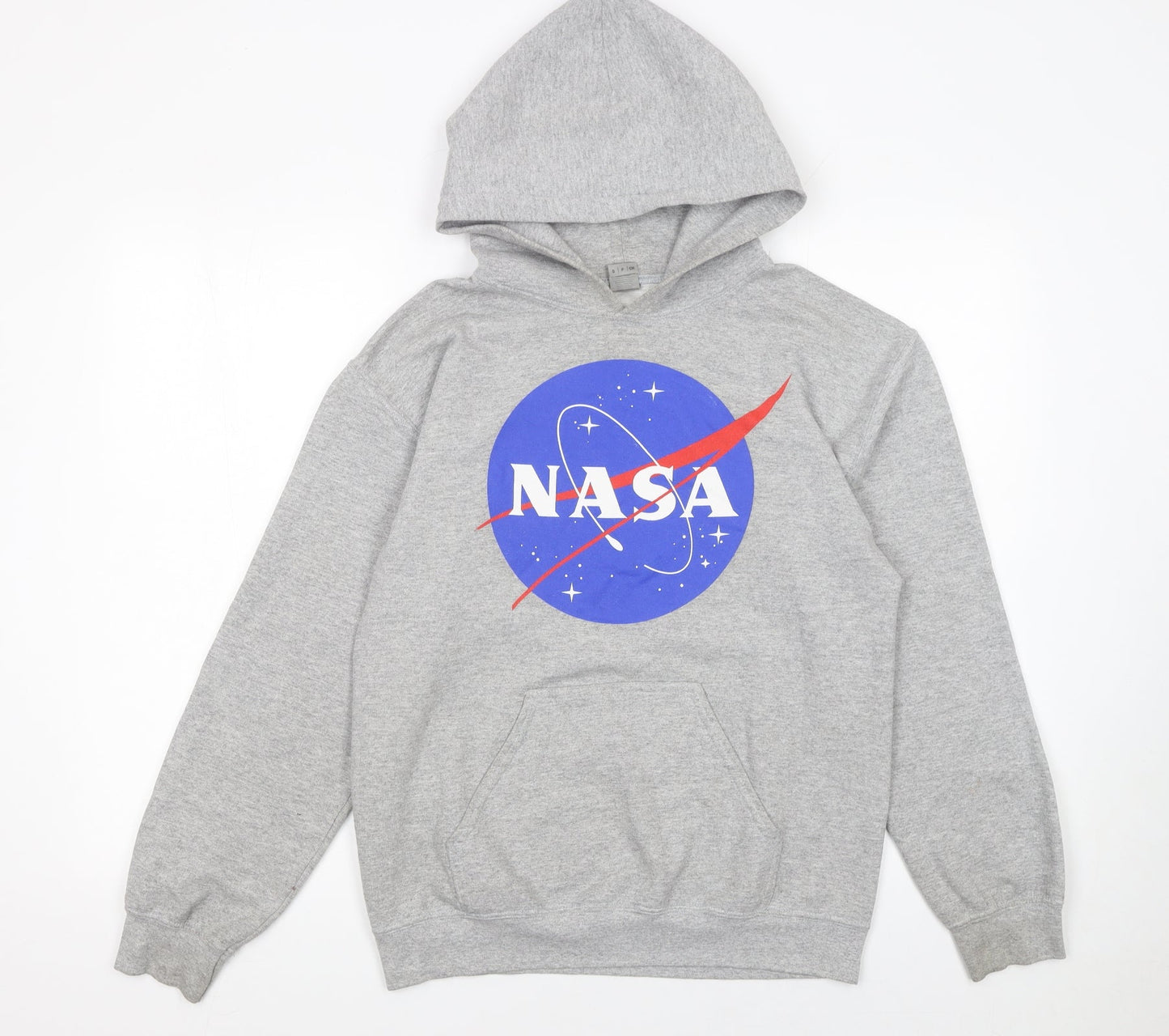 Gildan Men's Grey NASA Logo Pullover Hoodie Size S