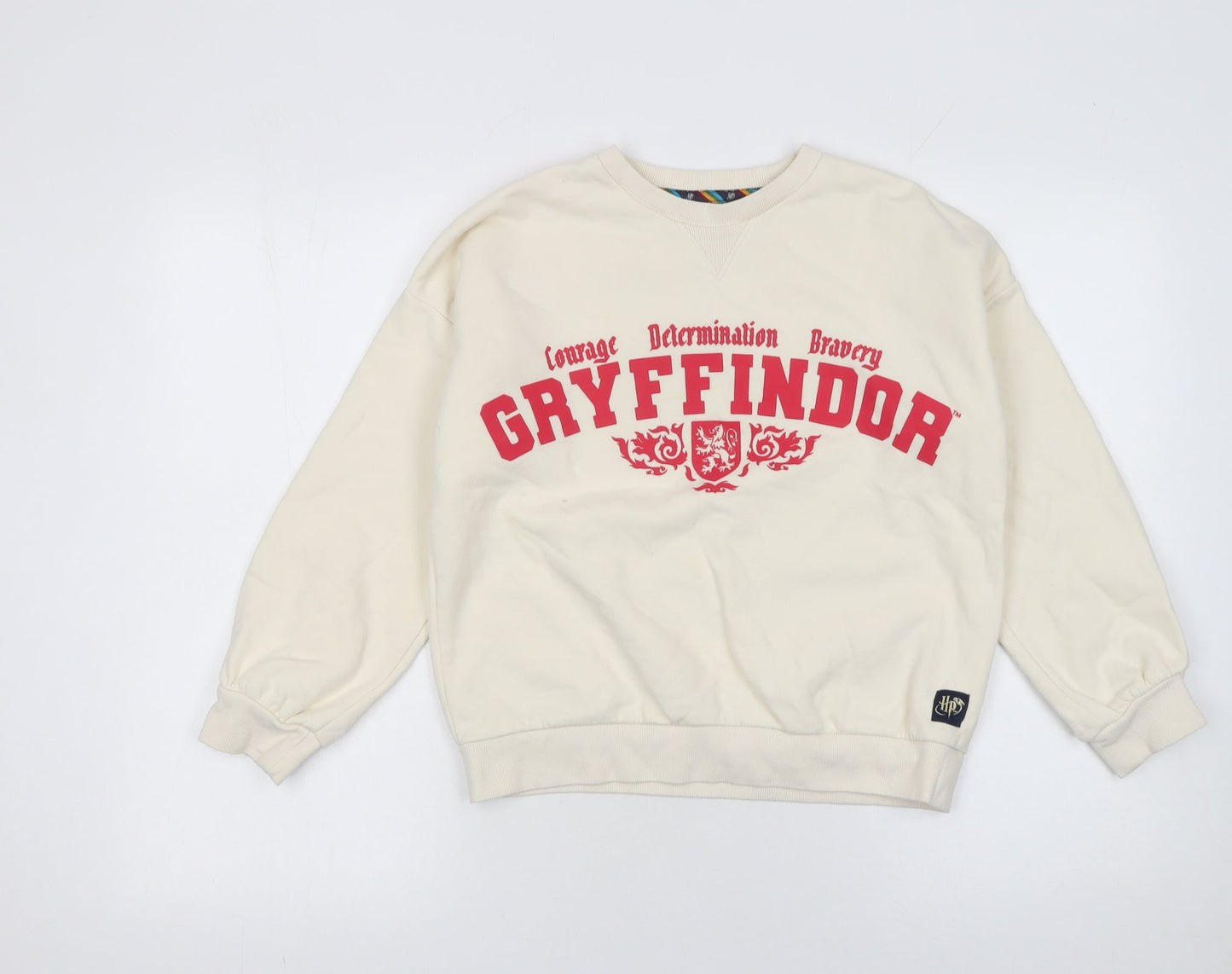 Marks and Spencer Girls Beige Gryffindor Pullover Sweatshirt 10-11 Years