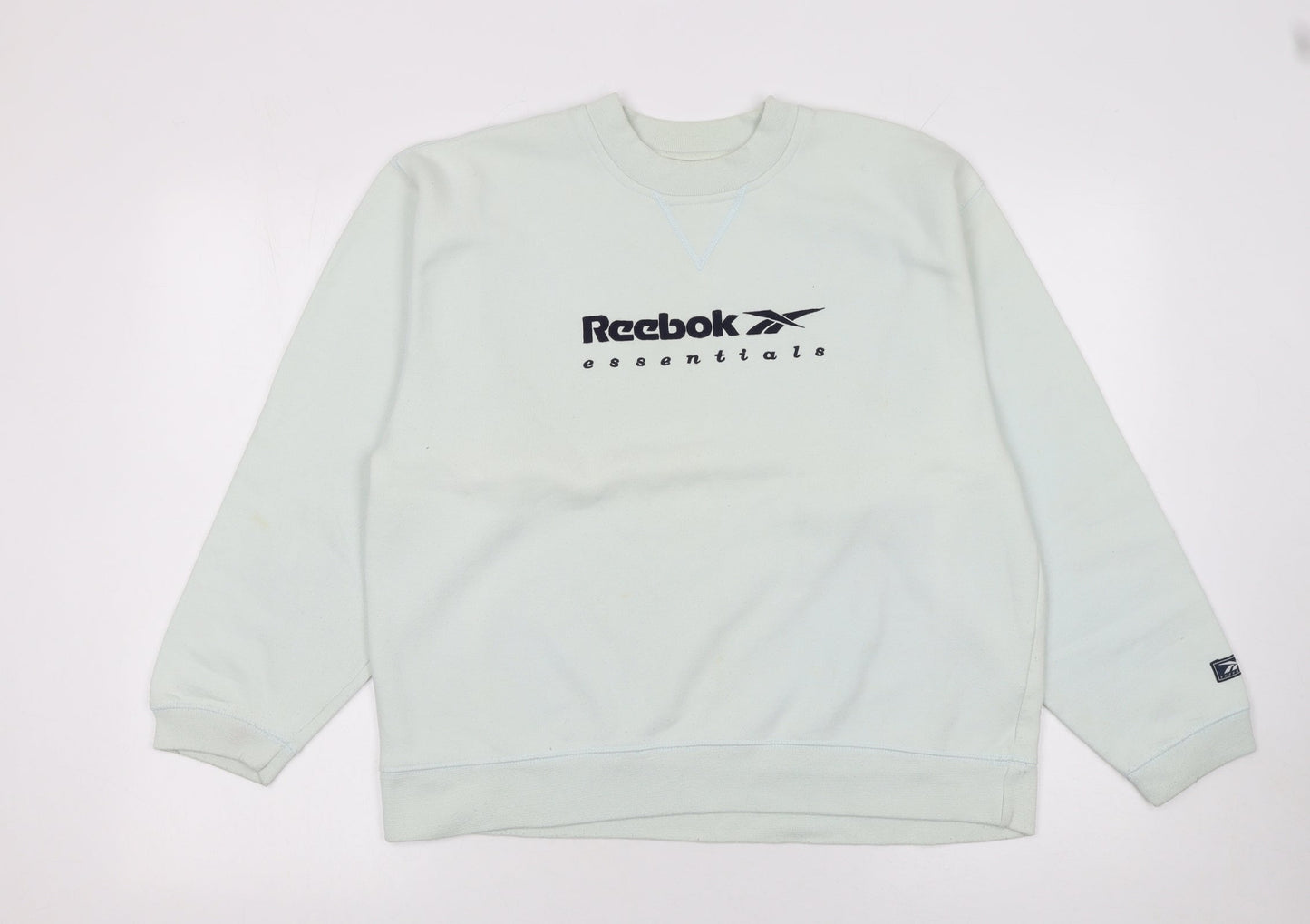 Reebok Essentials Womens Light Blue Pullover Sweatshirt Size 12