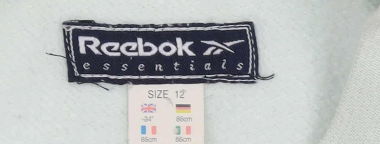 Reebok Essentials Womens Light Blue Pullover Sweatshirt Size 12