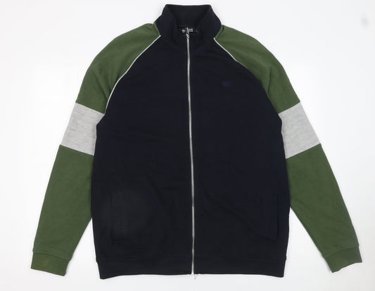 Burton Menswear Men’s Multicoloured L Full Zip Cotton Jumper