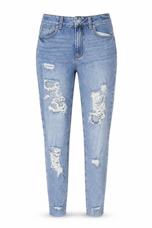 Tinseltown Women’s Blue Distressed Skinny Jeans Size 5