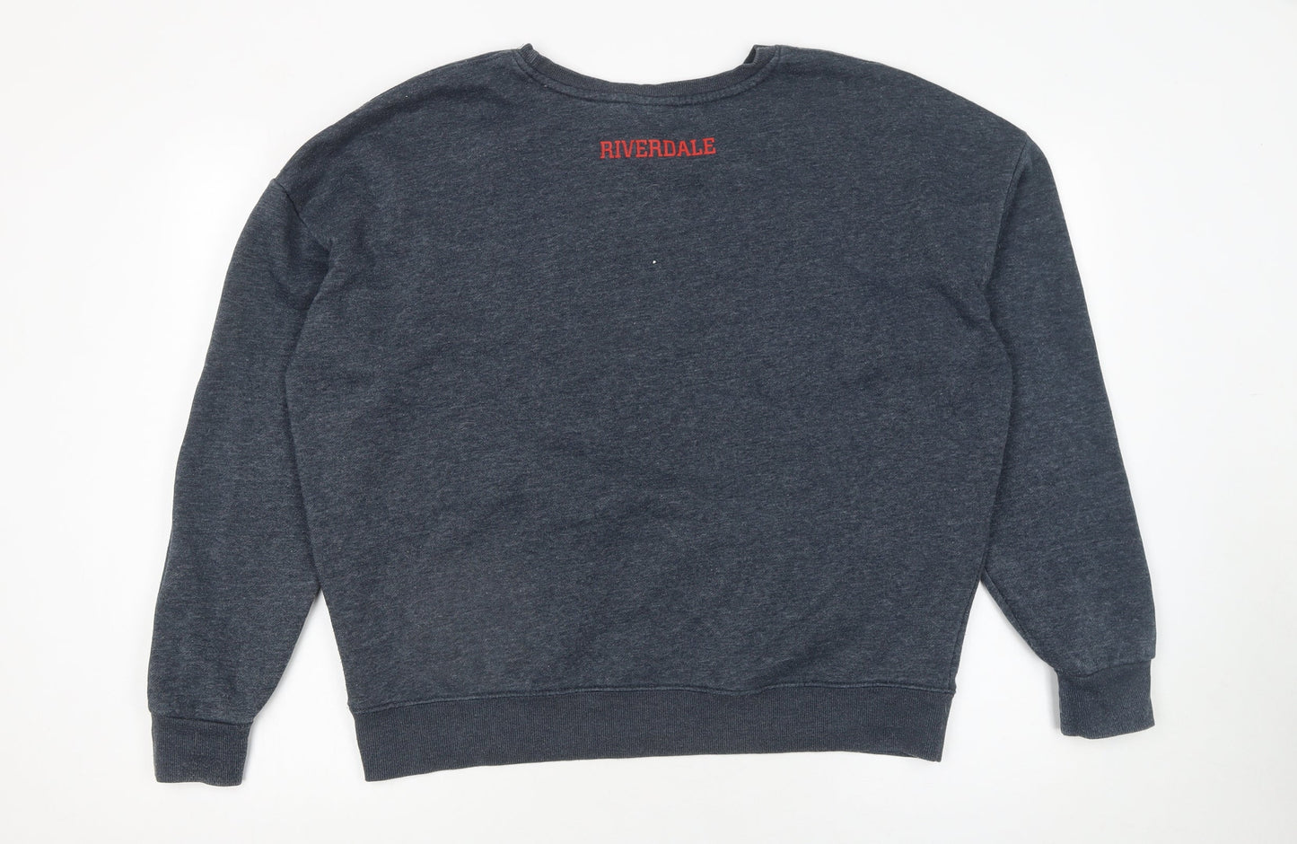 Riverdale Women’s Grey South Side Serpents Sweatshirt Size L Cotton Blend