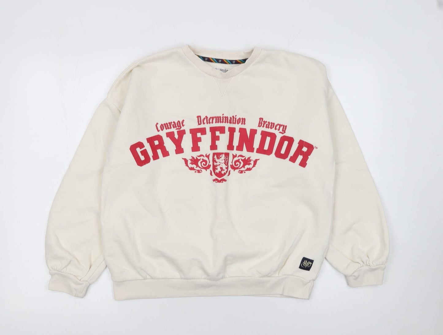 Marks and Spencer Girls Ivory Gryffindor Pullover Sweatshirt Age 13-14 Years