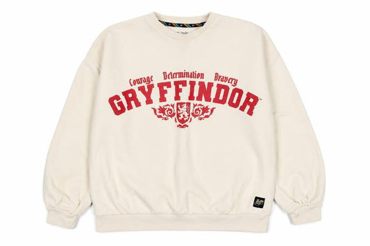 Front view of Marks & Spencer girls’ ivory gryffindor pullover sweatshirt age 13-14 years