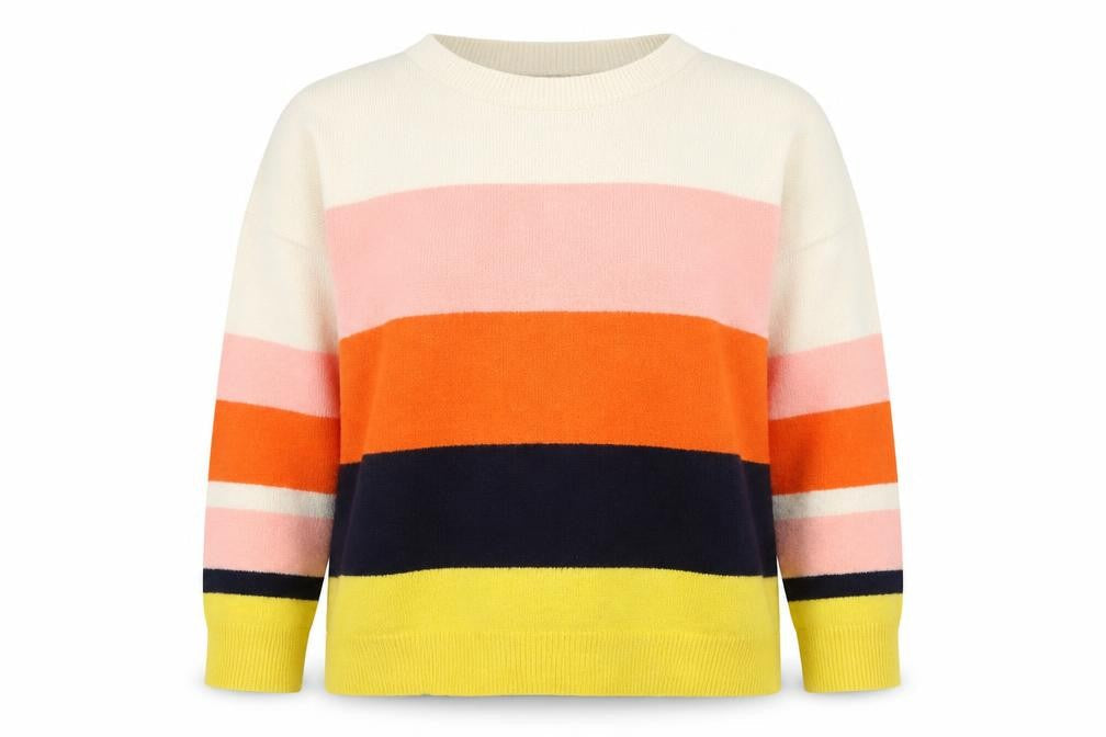 Oasis Women’s Multicoloured Striped Crew Neck Knit Jumper XL