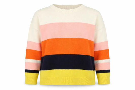 Oasis Women’s Multicoloured Striped Crew Neck Knit Jumper XL