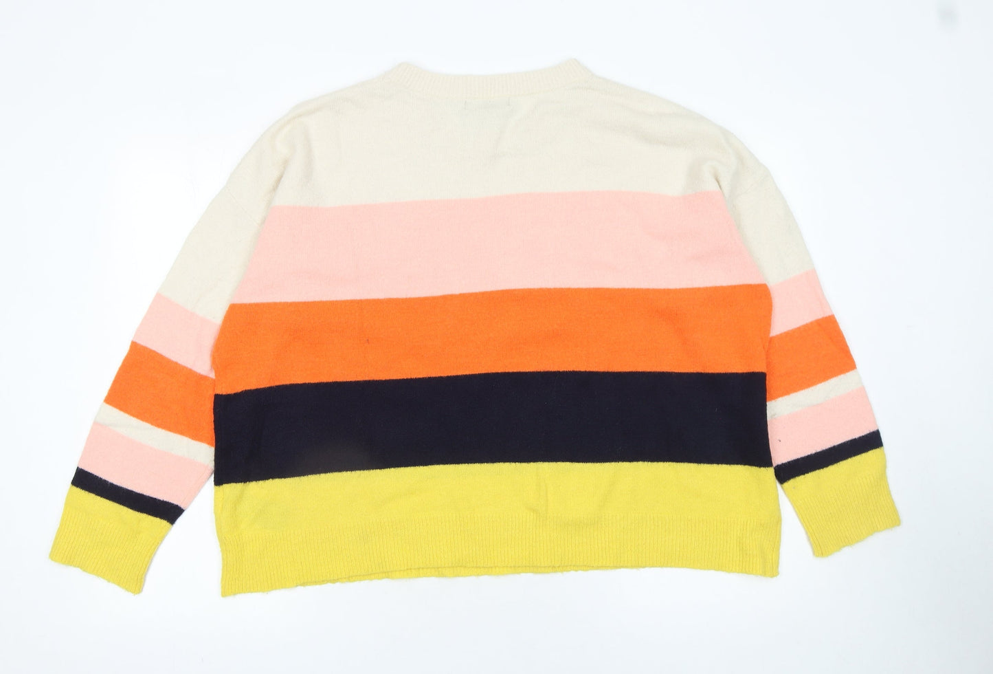 Oasis Women’s Multicoloured Striped Crew Neck Knit Jumper XL