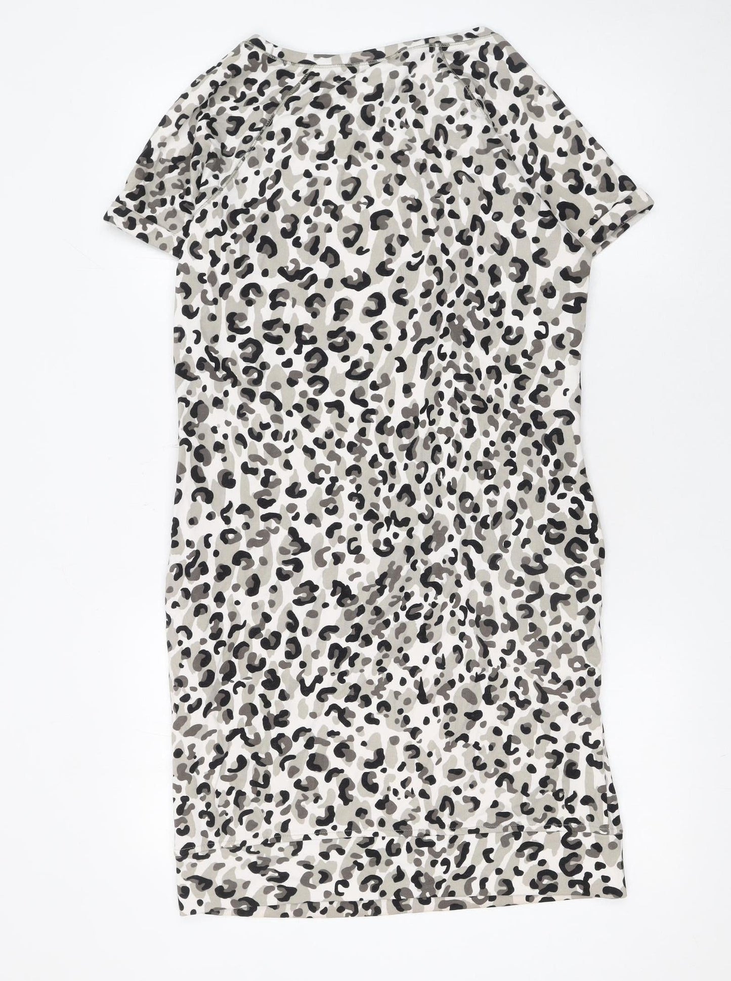 Monari Women Multicoloured Animal Print T-Shirt Dress Size 8