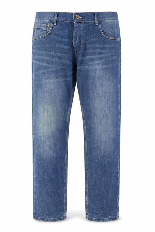 Crosshatch Men’s Blue Regular Fit Straight Denim Jeans W40
