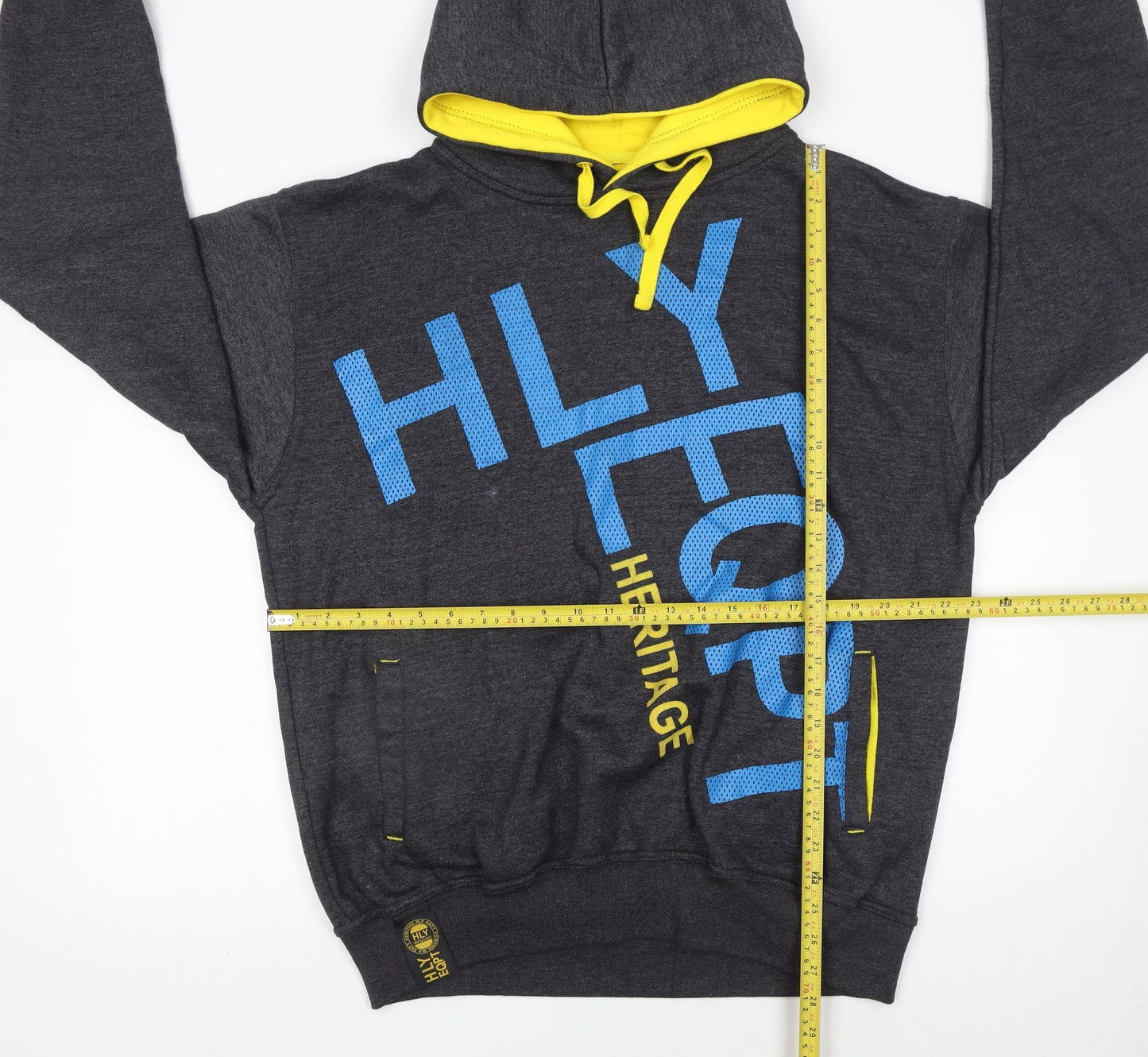 HLY EQPT Heritage Men Grey XL Pullover Hoodie With Logo