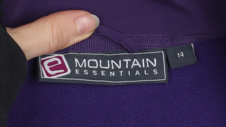 Mountain Essentials Women's Purple Softshell Jacket Size 14
