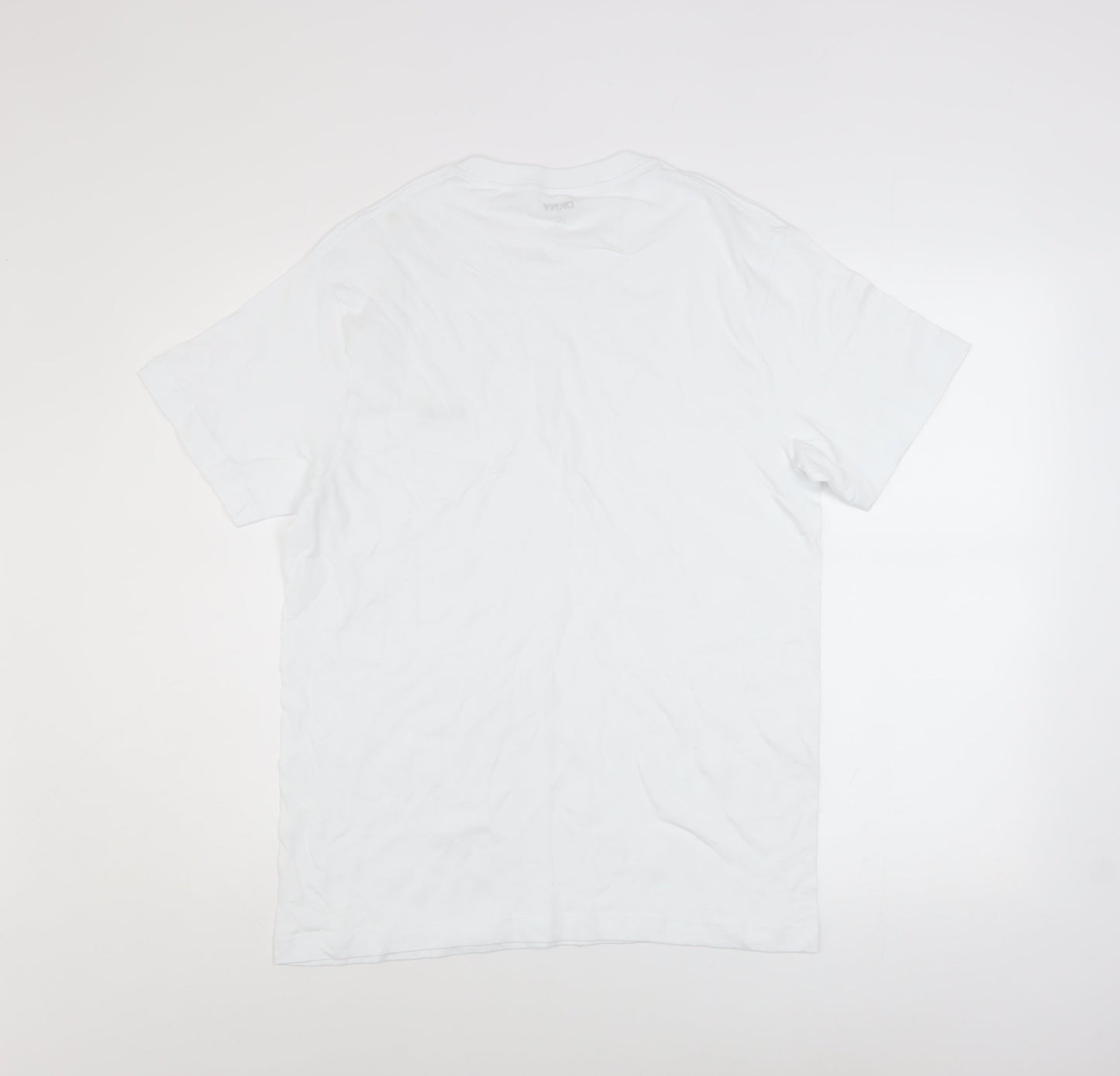 DKNY Men's White Cotton Crew Neck Short Sleeve T-Shirt M
