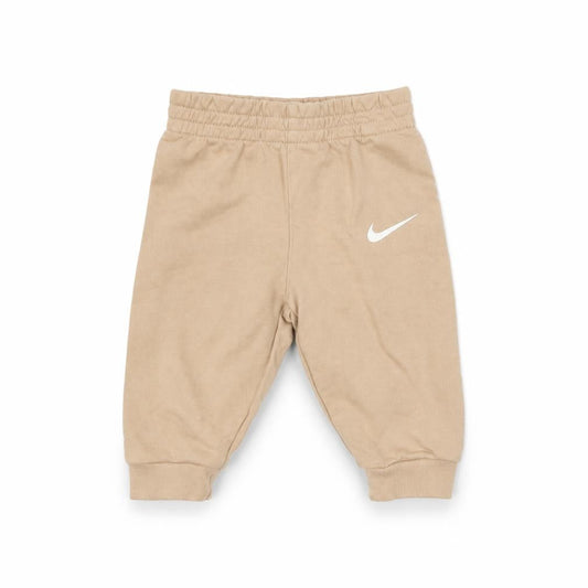 Nike Unisex Baby Beige Jogger Trousers 3-6 Months Cotton Blend