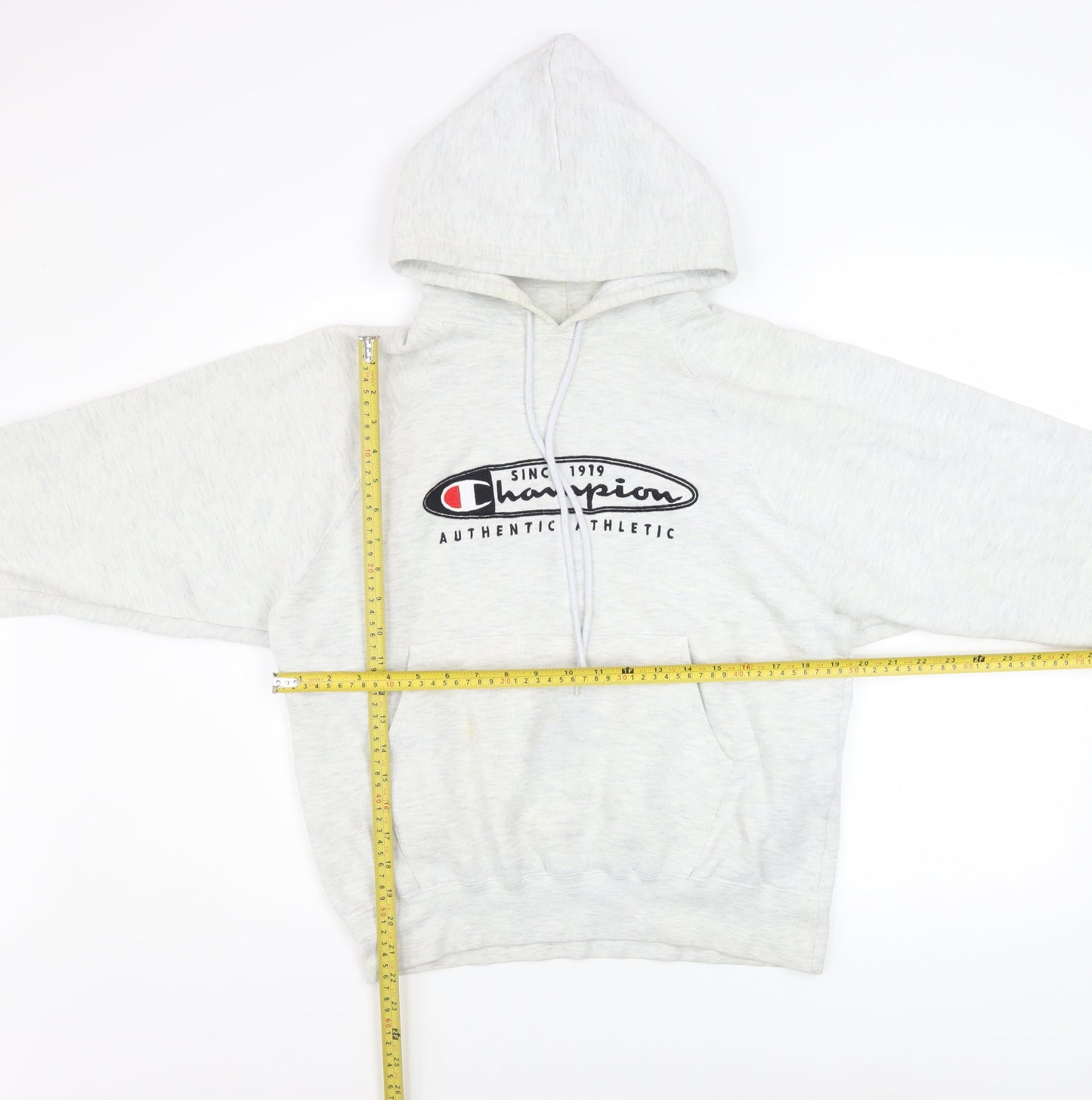 Champion Men's Grey Medium Pullover Hoodie Authentic Athletic Logo