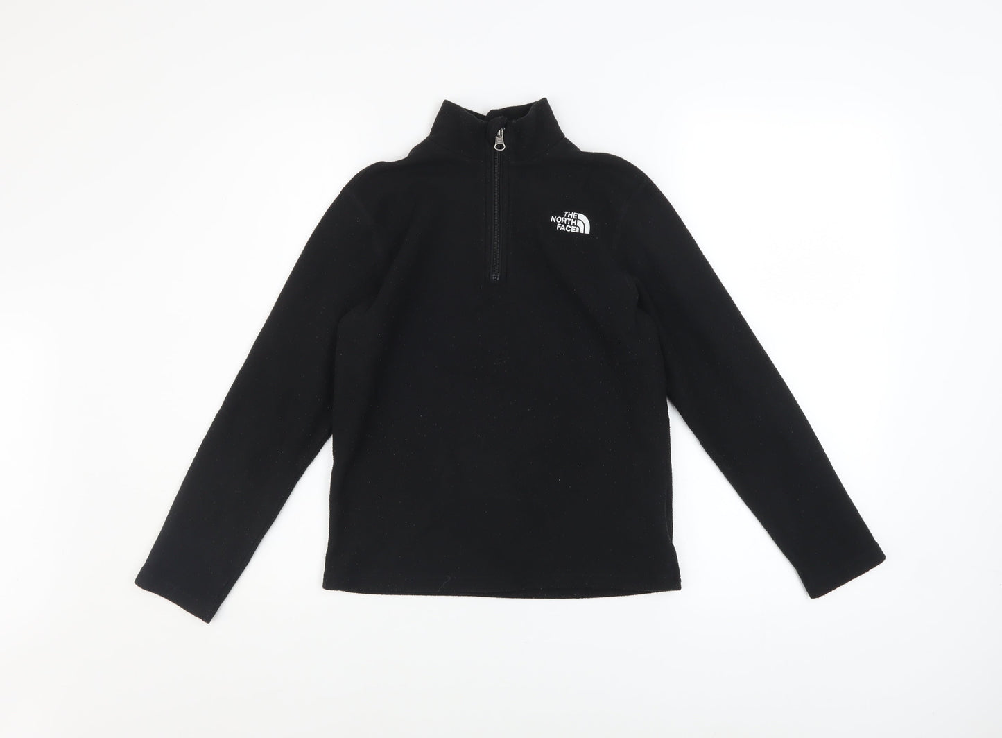 The North Face Boys Black Fleece 1/4 Zip Pullover Sweatshirt Size M