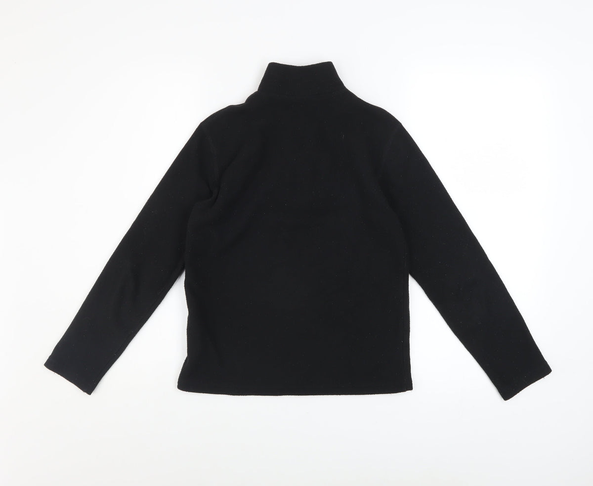 The North Face Boys Black Fleece 1/4 Zip Pullover Sweatshirt Size M