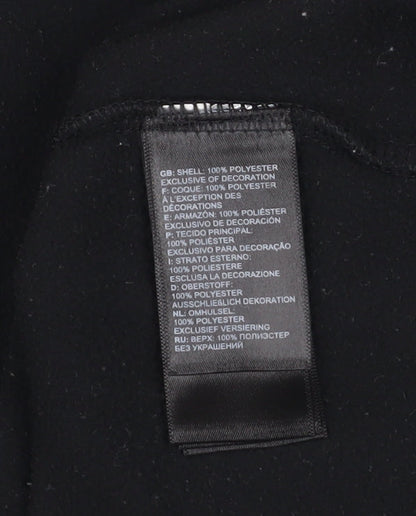 Additional view of The North Face boys’ black fleece 1/4 zip pullover sweatshirt, size M