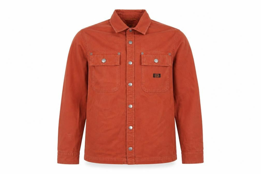 Superdry Men's Brown Canvas Workwear Jacket M Basic Style