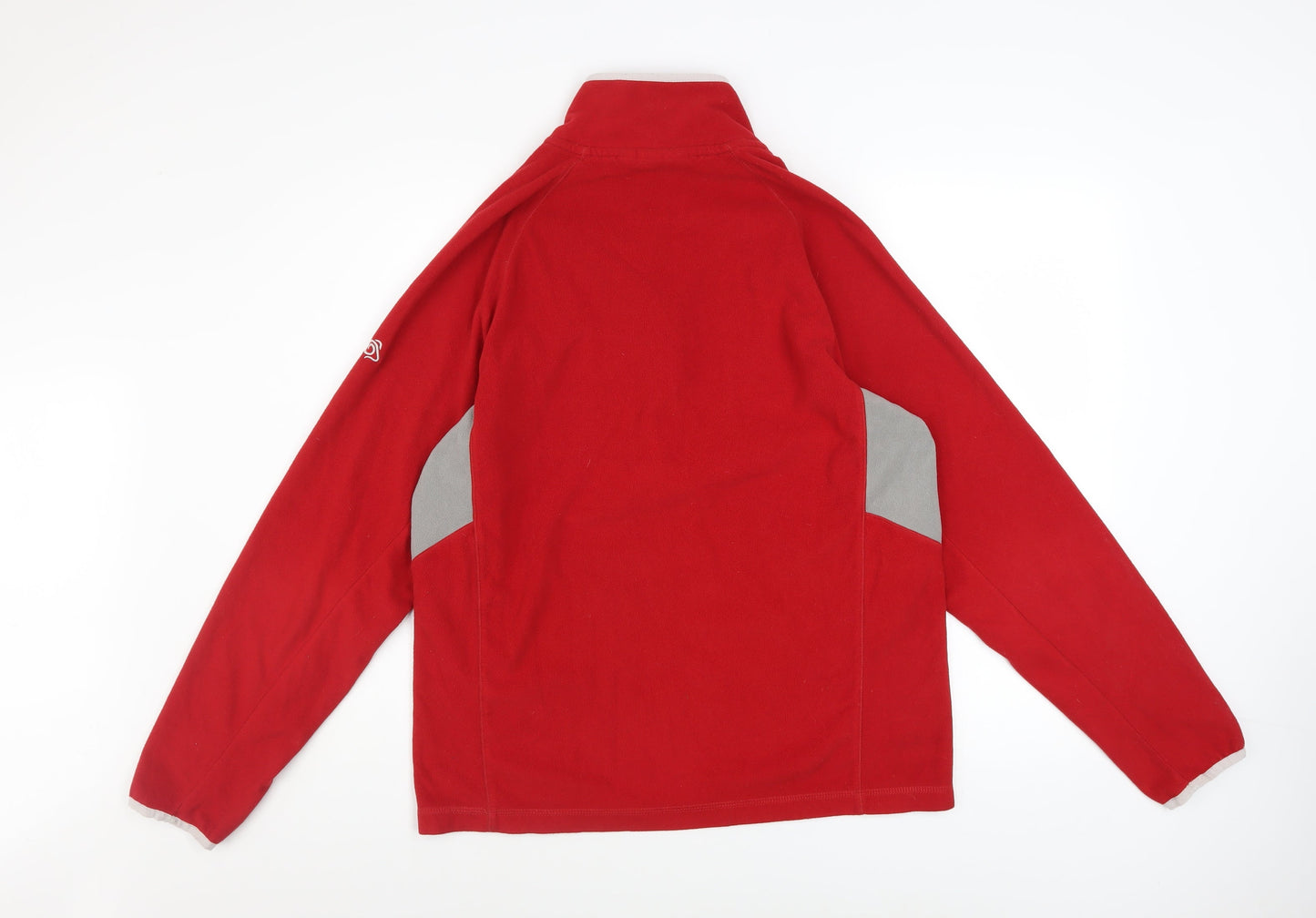 Craghoppers Men's Red Fleece Sweatshirt L 1/4 Zip Outdoor Pullover